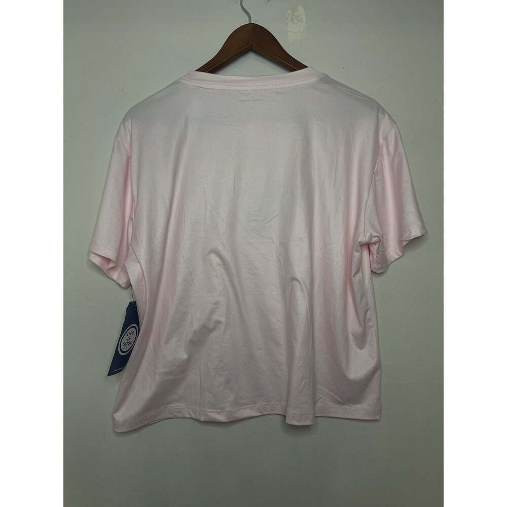 Life Is good Sleep Women's Large Light Pink Coffee Graphic Tshirt - Picture 4 of 4